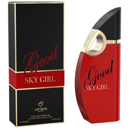 MIRADA Good Sky Girl, Women's Eau de Parfum (EDP) 3.4 FL. Oz (100ml), Women’s Perfume with Notes of Lychee, Red Currant, Rose, Vetiver, Vanilla, Tonka Bean