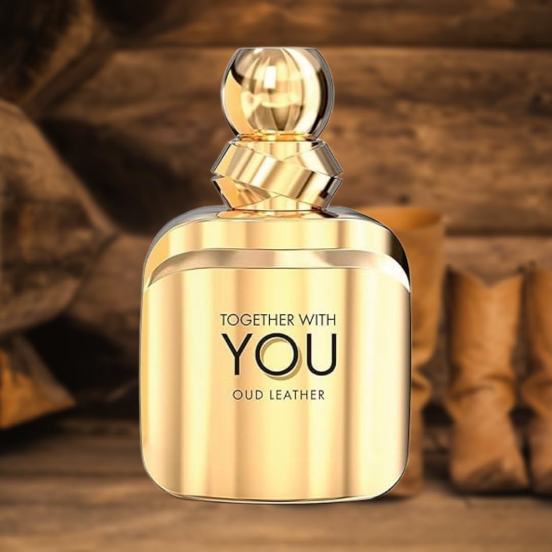 MIRADA Together With You Oud Leather, Men's Eau de Parfum (EDP) 3.4 FL. Oz (100ml), Men’s Perfume with Notes of Spices, Chestnut, Elemi, Sage, Lavender, Vanilla, Tonka Bean, Leather