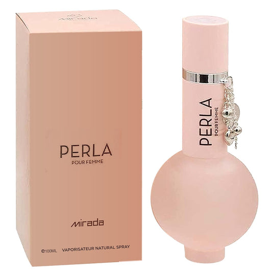 MIRADA Perla, Women's Eau de Parfum (EDP) 3.4 FL. Oz (100ml), Women’s Perfume with Notes of Apple, Berry, Lily, Orchid, Green, Jasmine, Caramel, Musk