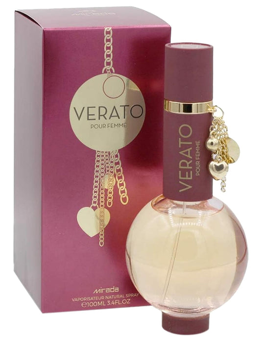 MIRADA Verato, Women's Eau de Parfum (EDP) 3.4 FL. Oz (100ml), Women’s Perfume with Notes of Orange, Green Apple, Jasmine, Lily of the Valley, Amber